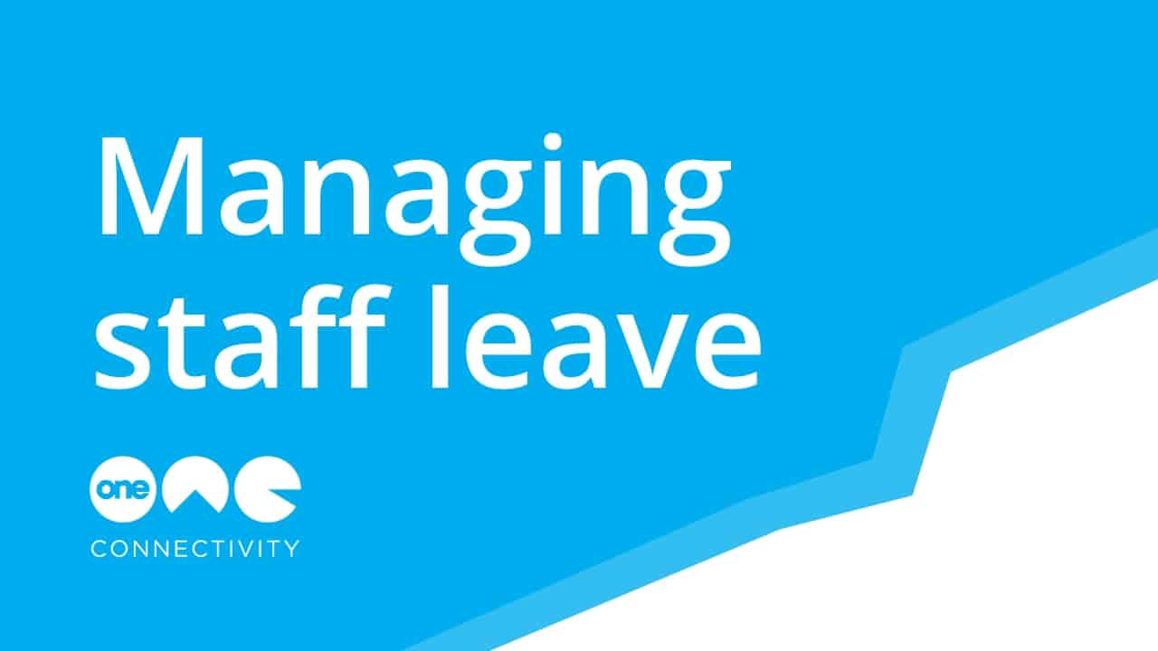 Managing staff leave blog